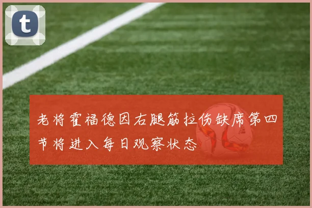 老将霍福德因右腿筋拉伤缺席第四节将进入每日观察状态