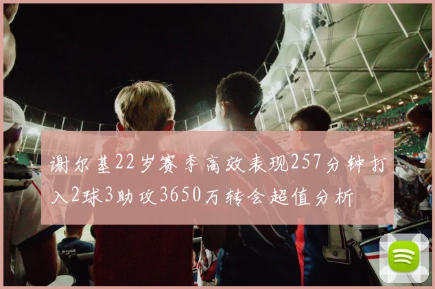 谢尔基22岁赛季高效表现257分钟打入2球3助攻3650万转会超值分析